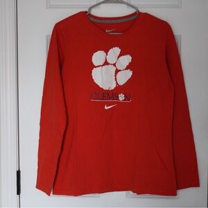 NIKE Women's Clemson Tigers Slim-Fit Long Sleeve T-shirt